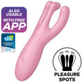 SATISFYER Threesome 4 - Vibrateur Clitoridien 3 Bras Flexibles App Connect 12 Modes