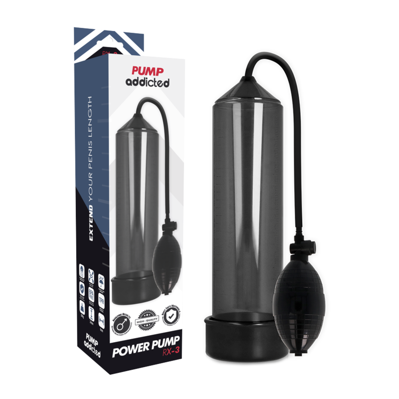 PUMP ADDICTED RX3 - Pompe Pénis Agrandisseur Système Vide Étanche