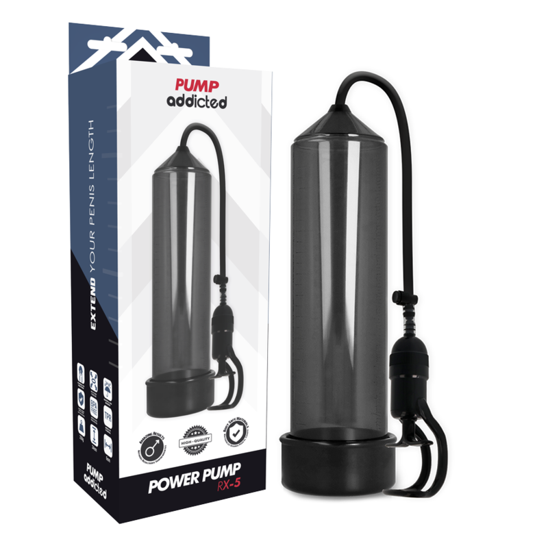 PUMP ADDICTED RX5 - Pompe Pénis Agrandisseur Système Vide Étanche