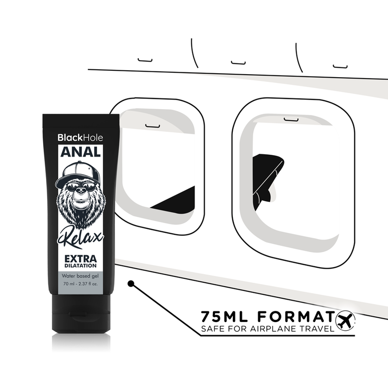 BLACK HOLE - GEL DE DILATATION ANALE À BASE D'EAU 70 ML