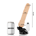 Gode Vibrant Réaliste BASECOCK 19,5cm Ventouse Télécommande Extenseur Pénis