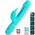PRETTY LOVE - VIBRATEUR DEJON RABBIT 3 EN 1 MULTIFONCTION VERT AQUA