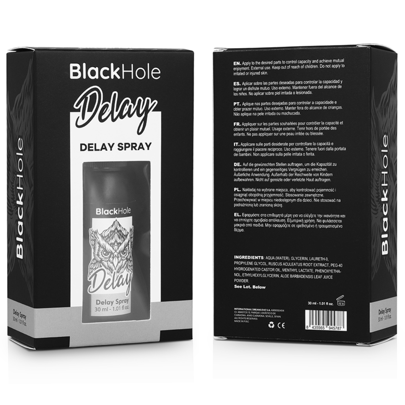 BLACK HOLE - SPRAY RETARDATEUR STUDY FORTE 30 ML