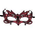 QUEEN LINGERIE - MASQUE EN DENTELLE DÉTAILS ROUGES