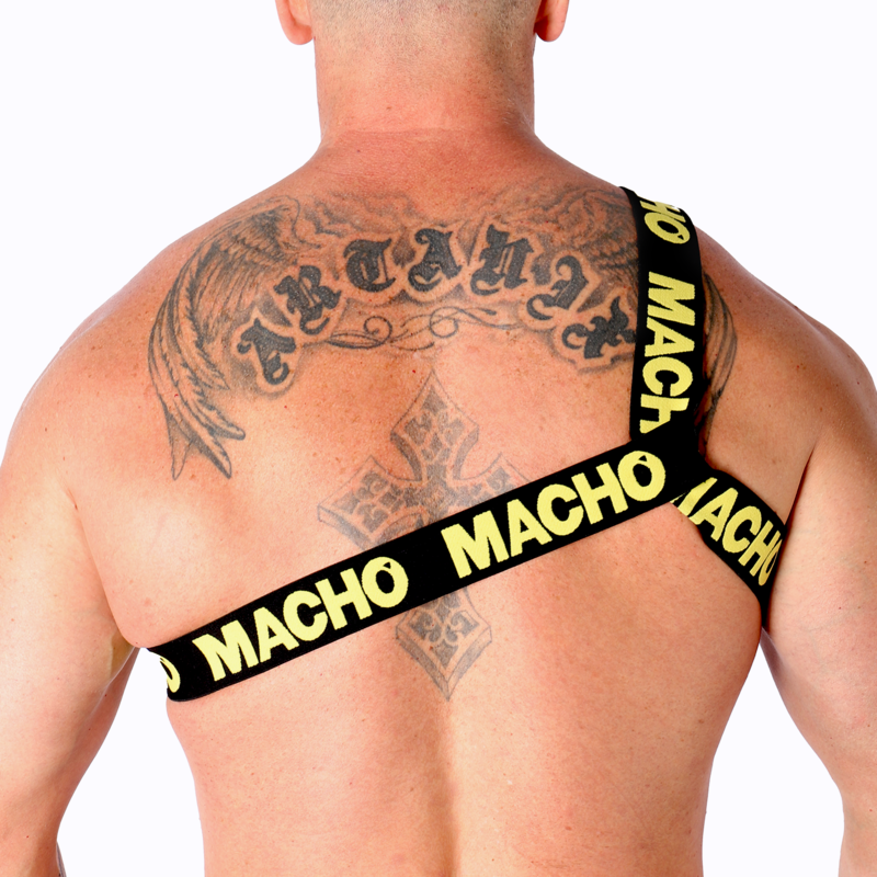 MACHO — Harnais Romain Élastique Homme Avant/Arrière