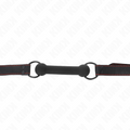 KINK - BONE BAG AVEC SANGLE EN CUIR NOIR AJUSTABLE 41-57 CM