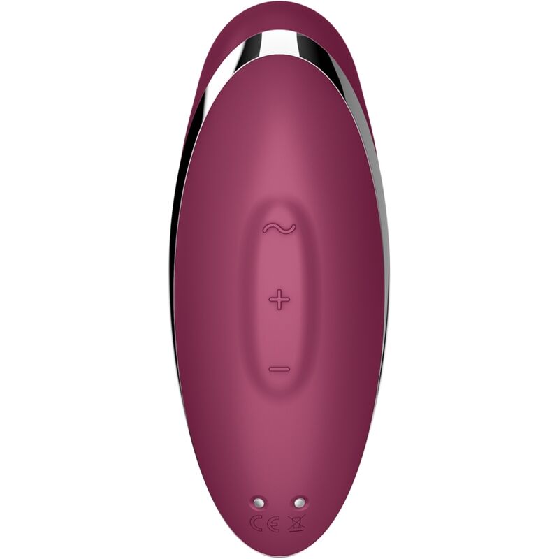 SATISFYER - TAP & CLIMAX 2 VIBRATEUR & STIMULATEUR ROUGE