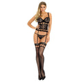 LIVCO CORSETTI FASHION - MEITHEM CF 90523 CORSET + CULOTTE NOIR L/XL