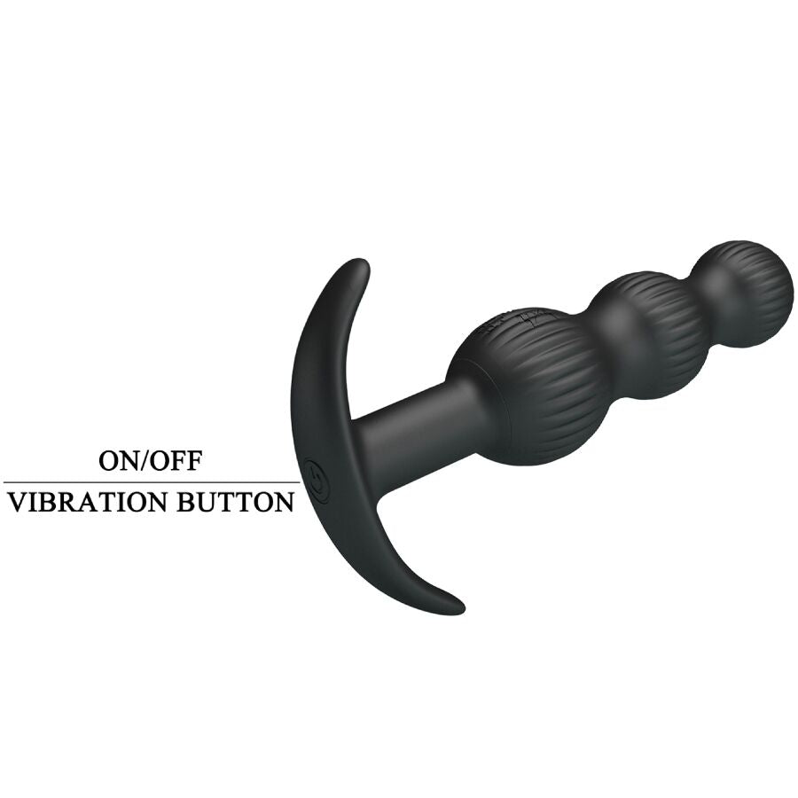 PRETTY LOVE - VIBRATEUR ANAL SIDNEY 10 VIBRATIONS NOIR