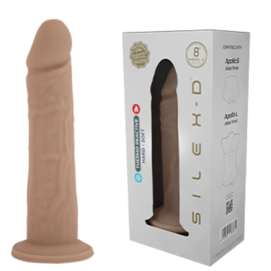 SILEXD - MODÈLE DE PÉNIS RÉALISTE 8 SILICONE LIQUIDE 20,6 CM