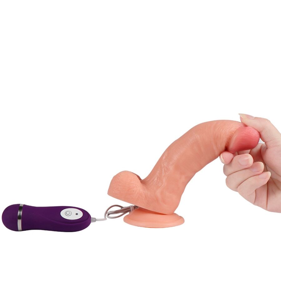 SHEQU - IRON DRAGON VIBRATEUR DILDO AVEC TÉLÉCOMMANDE 17,5 CM