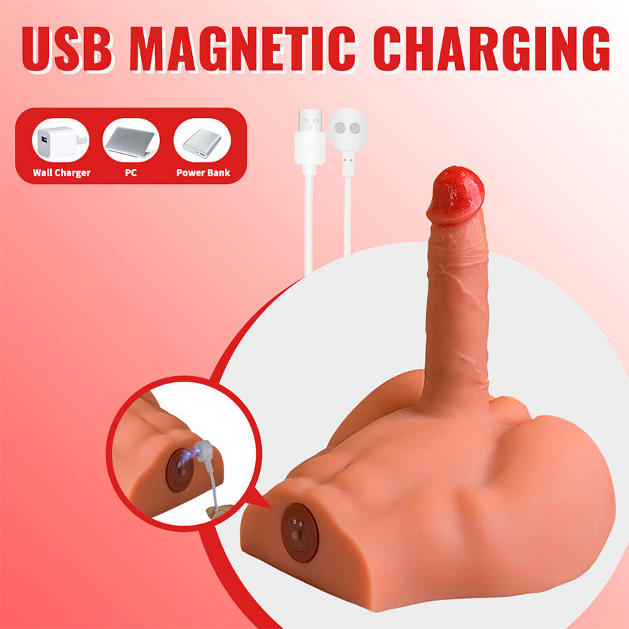 XISE - PEEL DILDO ASS GODE RÉALISTE MASTURBATEUR POSITION FRONTALE AVEC POUSSÉE 17,5 CM