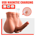 XISE - BERTLETT DILDO ASS GODE RÉALISTE ET MASTURBATEUR ANUS POSITION FRONTALE AVEC POUSSÉE 18 CM