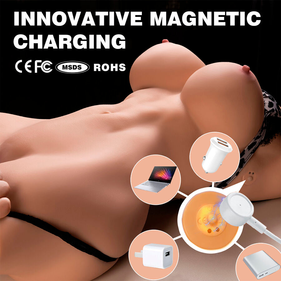 XISE - MURIEL TORSE FÉMININ RÉALISTE AVEC POUSSÉE 55 CM