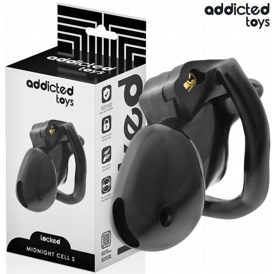 ADDICTED TOYS LOCKED - CAGE À PÉNIS MINDNIGHT CELL TAILLE S 4.8 CM