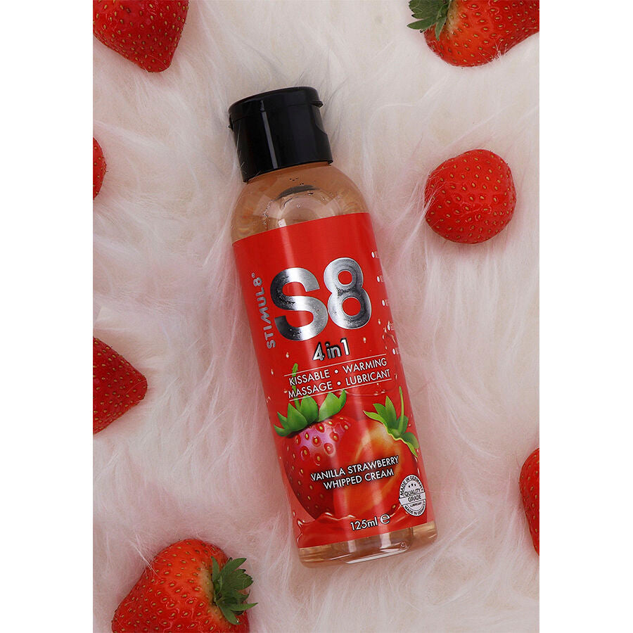 STIMUL8 - S8 LUBRIFIANT DESSERT FRAISE 4 EN 1 125 ML