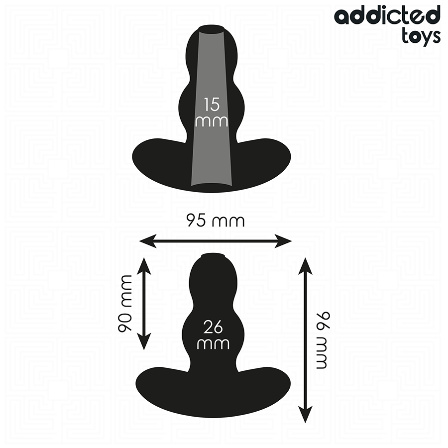 ADDICTED TOYS - PLUG ANAL CREUX TAILLE M 9,6 CM