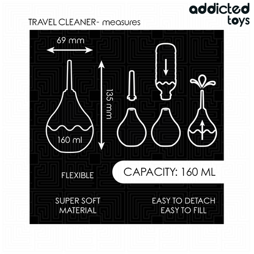 ADDICTED TOYS - NETTOYANT ANAL DE VOYAGE TAILLE M 160 ML