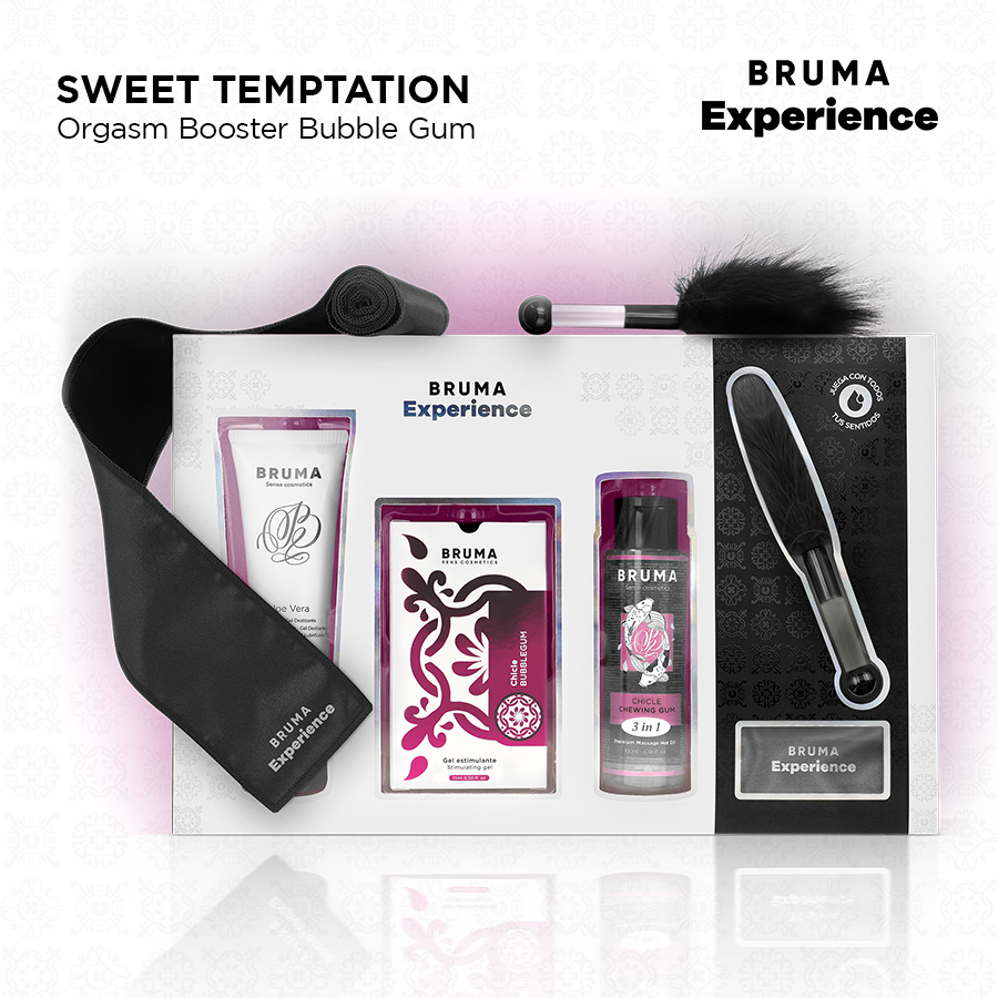 BRUMA XPERIENCE - KIT TENTATION DE GOMME SUCRÉ AVEC AMPLIFICATEUR D'ORGASME