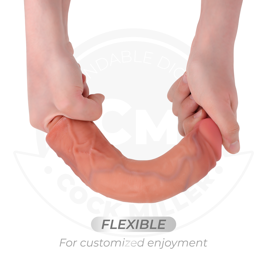 COCK MILLER - GODE RÉALISTE AVEC VENTOUSE ET TÉLÉCOMMANDE VIBRATIONS 20,5 CM