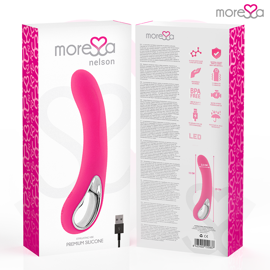 MORESSA - NELSON RECHARGEABLE EN SILICONE PREMIUM