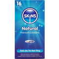 Préservatifs Skins Natural Pack 16 Extra Lubrifiés Ultra-Fins Latex Naturel Vanille
