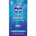 Préservatifs Skins Natural Pack 8 Extra Lubrifiés Ultra-Fins Latex Naturel Vanille