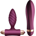 Kit Couple Climaximum Desire Vibrateur Ardor + Plug Anal Oryx 10 Vitesses Torsadé Silicone