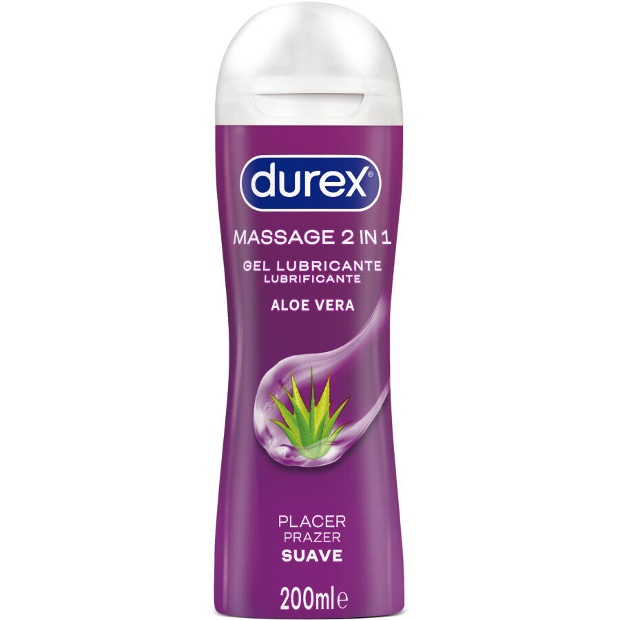 DUREX - GEL LUBRIFIANT DE MASSAGE DOUX À L'ALOE VERA 200 ML