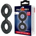 Crazy Bull Radwan 19 - Anneau Pénien Double Silicone Ajustable