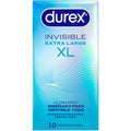 Préservatifs Durex Invisible XL Ultra-Fins 10 Unités Taille 57mm Sensibilité Optimale