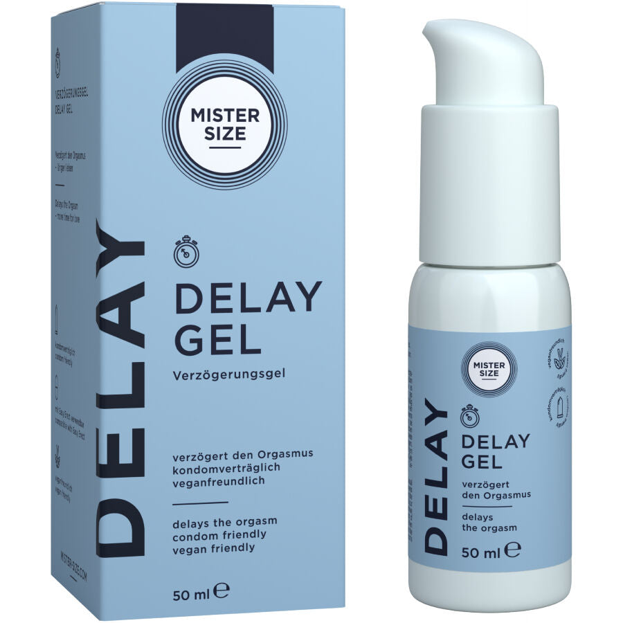 Gel Retardateur Mister Size 50ml Huile Clou Girofle Prolonge Plaisir Contrôle