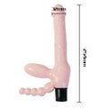 harnais sans corde avec vibromasseur intégré et stimulation anal rose 25.4 cm