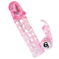 manchon pénien en silicone transparent avec stimulateur clitoridien et vibrateur intégré ultime love 10 vibrations
