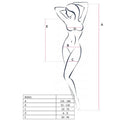 PASSION - FEMME BS025 BODYSTOCKING BLANC STYLE ROBE TAILLE UNIQUE
