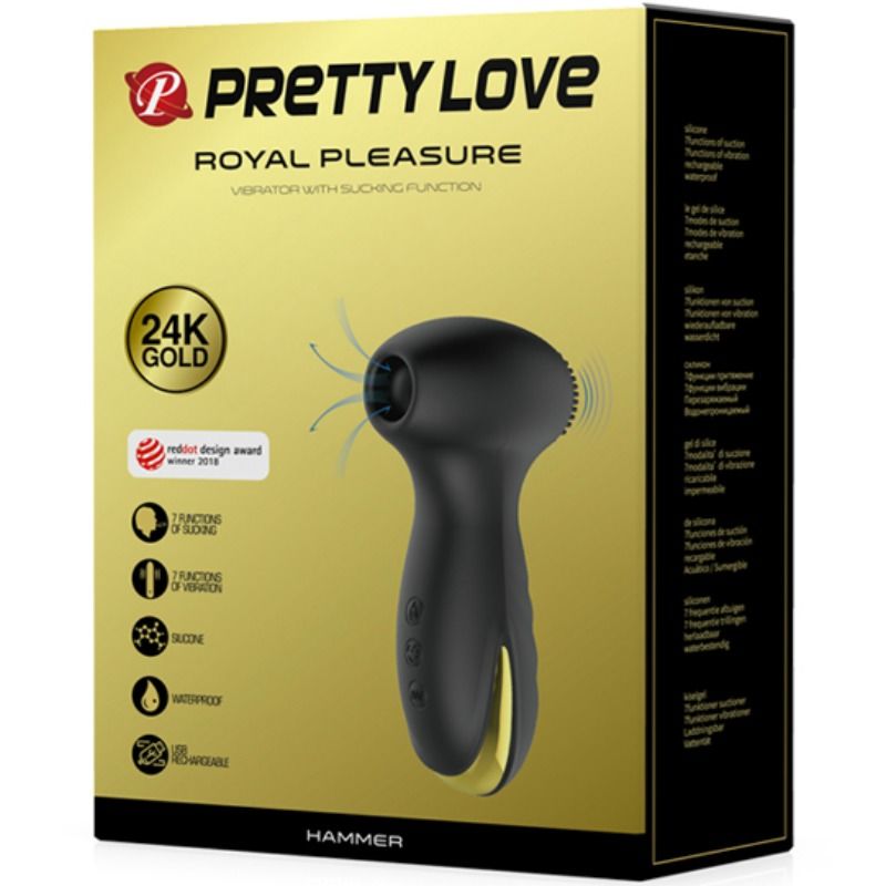PRETTY LOVE - MARTEAU INTELLIGENT À VIBRATION ET ASPIRATION