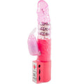BAILE rotateur de lapin rose vibromasseur avec superstimulateur et rotation multi-vitesse en gelatine douce