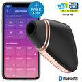 SATISFYER Love Triangle - Stimulateur Air Pulse + Vibrations Connecté Design Triangulaire