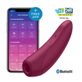 SATISFYER Curvy 1+ - Stimulateur Air Pulse + Vibrations Connecté Ergonomique